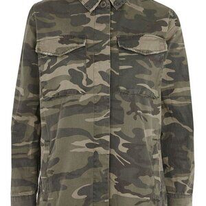 Topshop Sampson Camo Shirt Jacket